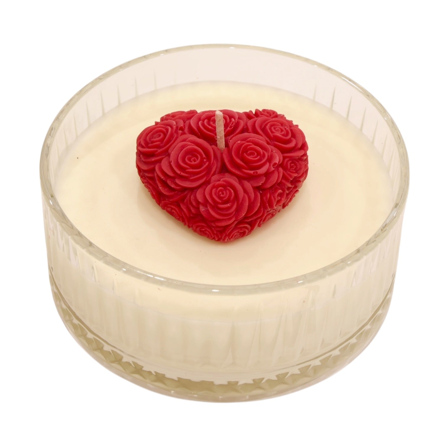 Rose Heart Bowl Candle