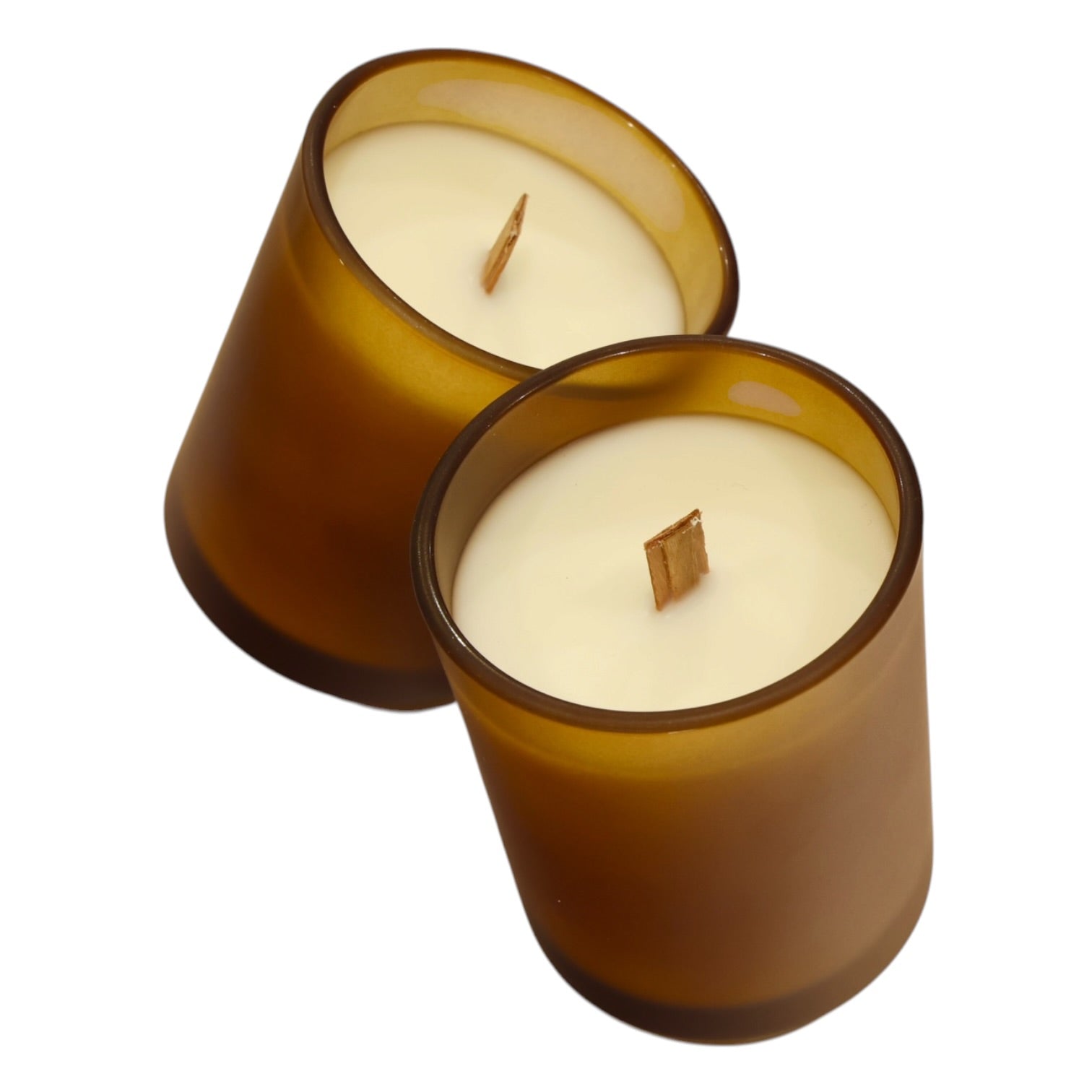 Amber Wood Wick Candle (Crackling Sound)