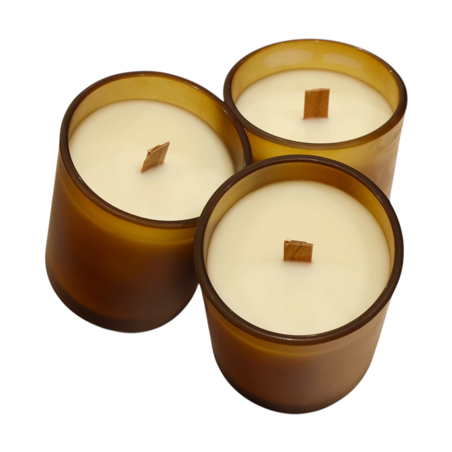 Amber Wood Wick Candle (Crackling Sound)